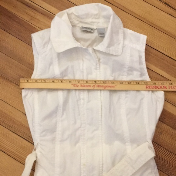 Chico’s short white trench coat - Picture 10 of 12